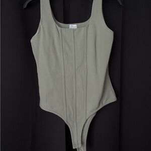 Women’s olive green body suit